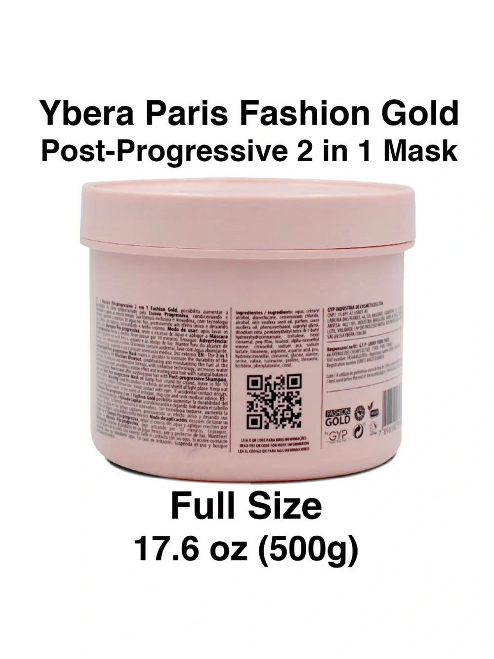 Ybera Paris Fashion Protect & Control Hair Mask - Pink